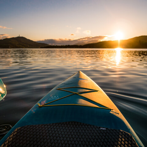 <p>Stand-Up-Paddling am Wörthersee</p>